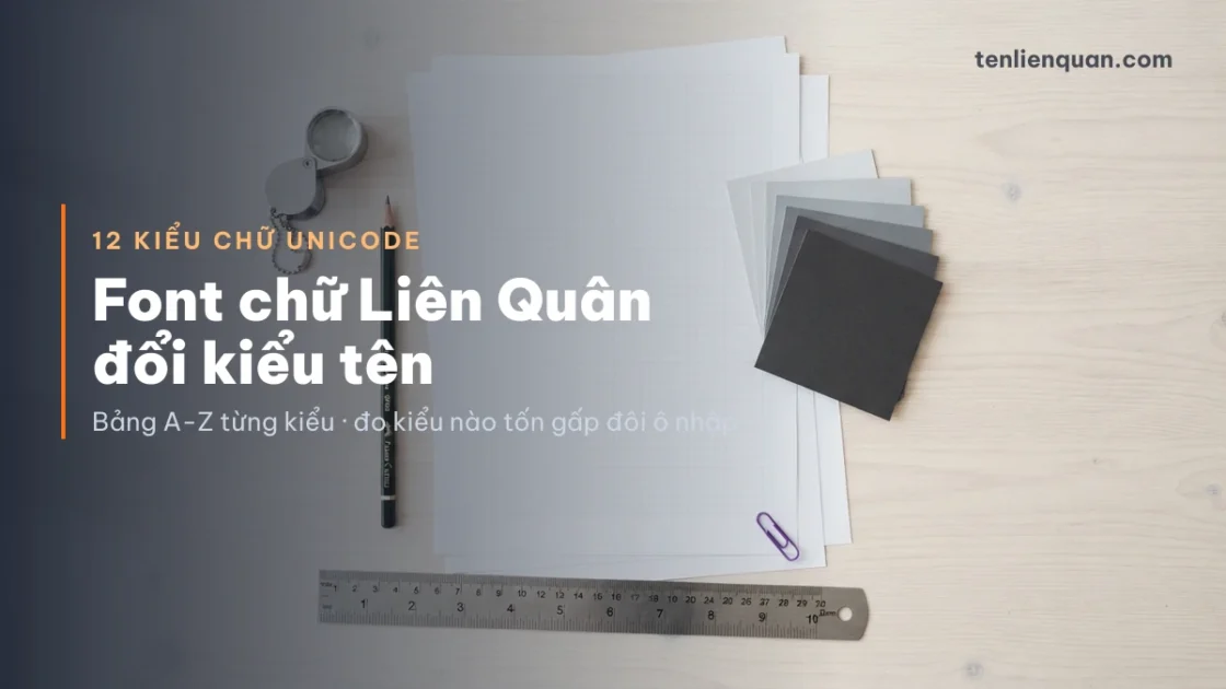 794 Font Chữ Liên Quân 2026 ❤️ 12 Kiểu Chữ Đẹp Copy Ngay