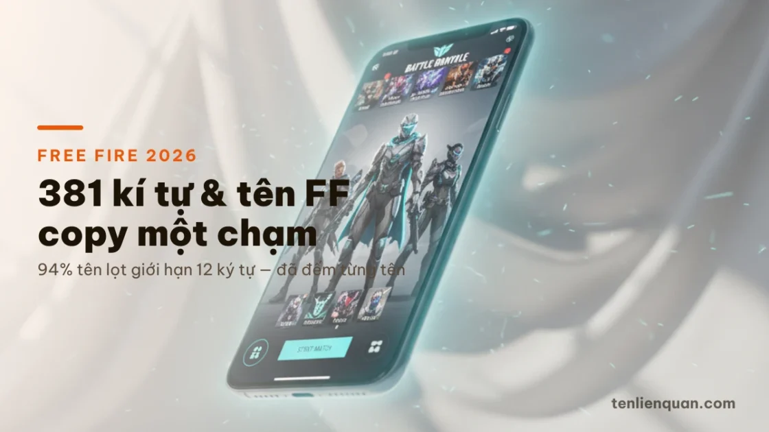 381 Kí Tự Đặc Biệt FF 2026 ❤️ Tên Free Fire Đẹp Copy