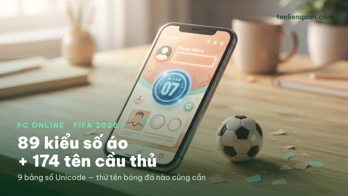 440 Kí Tự Đặc Biệt FIFA 2026 ❤️ Tên FC Online Đẹp