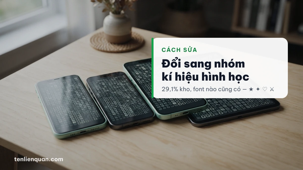 Cách sửa tên game bị ô vuông