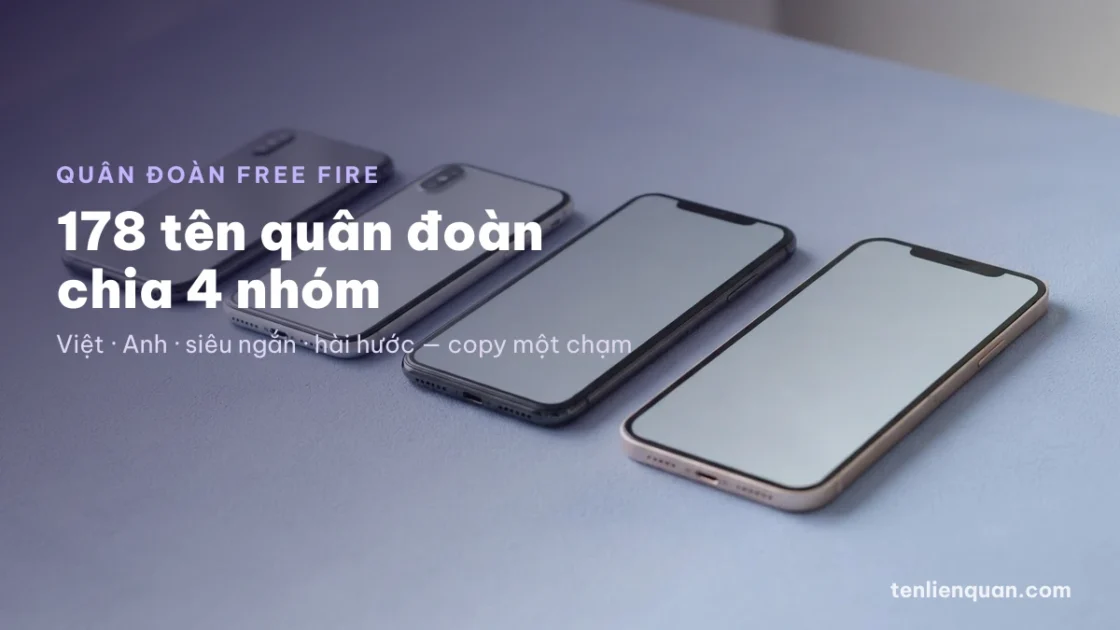 313 Tên Quân Đoàn FF 2026 ❤️ Tên Clan Free Fire Đẹp