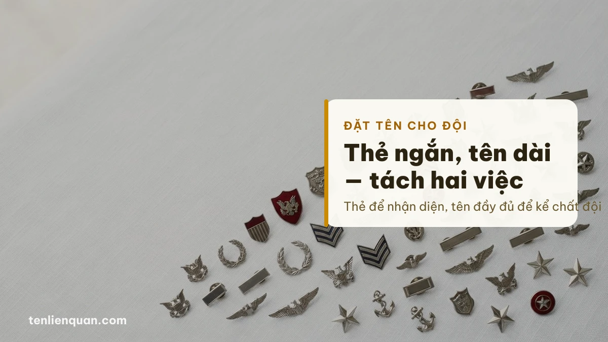 Thẻ clan Liên Quân đứng trước tên thành viên