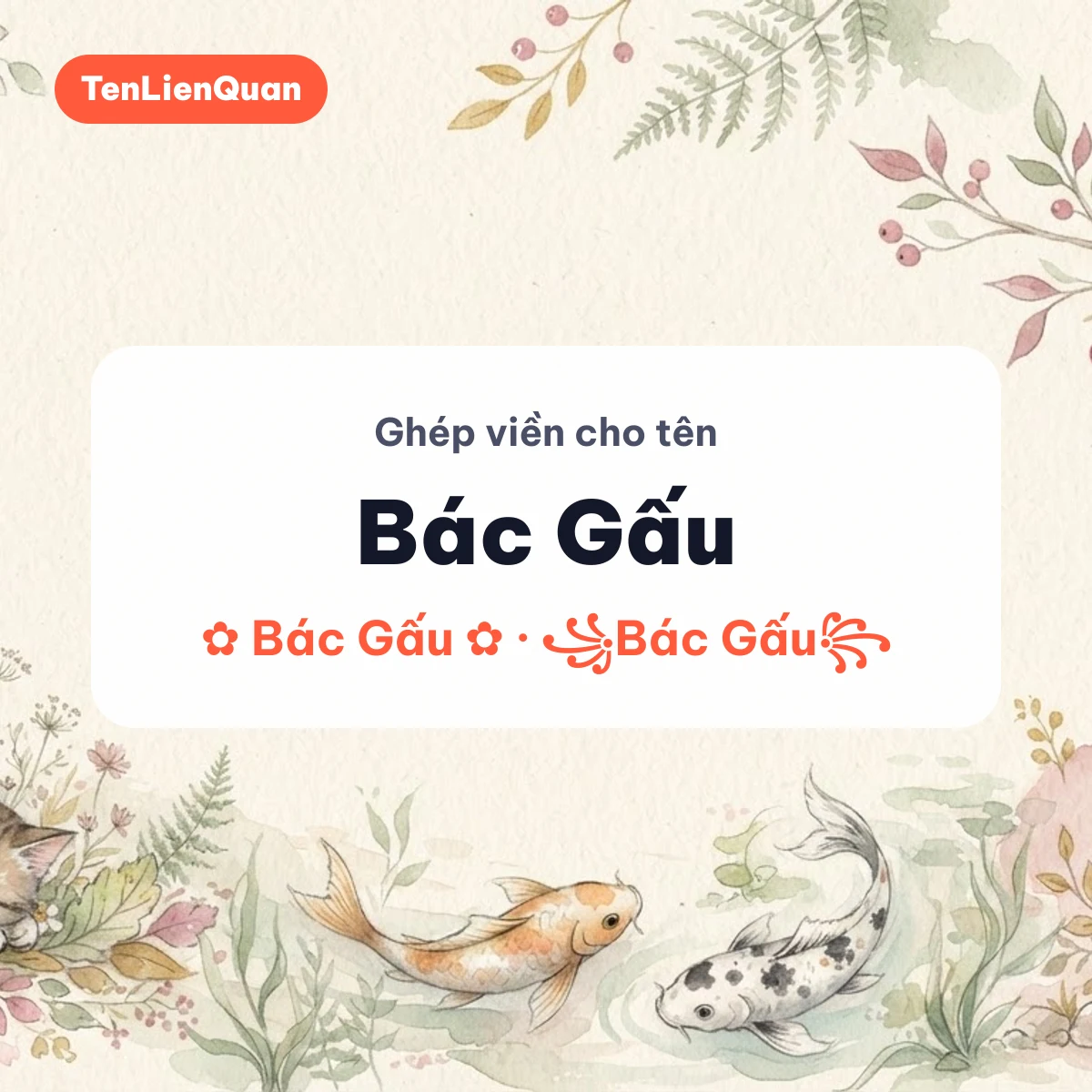 Tên ghép viền Bác Gấu Ghép viền với tên Bác Gấu cho tên game