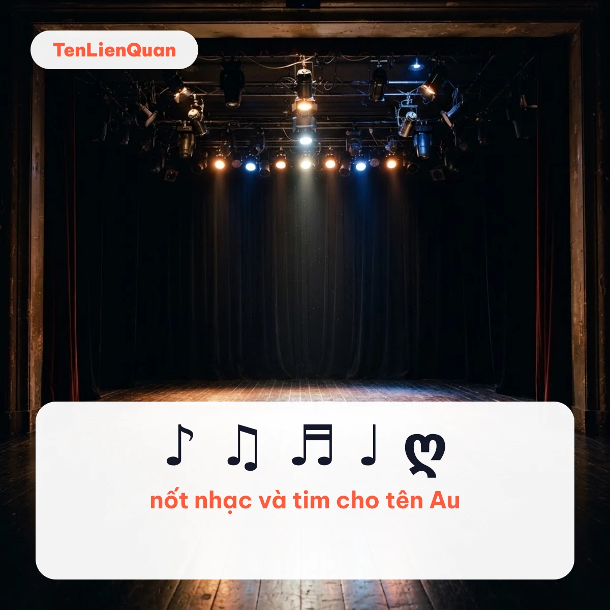 Kí tự Audition nốt nhạc Kí tự đặc biệt Audition: nốt nhạc ♪ ♫ trên nền sân khấu nhảy có đèn rọi